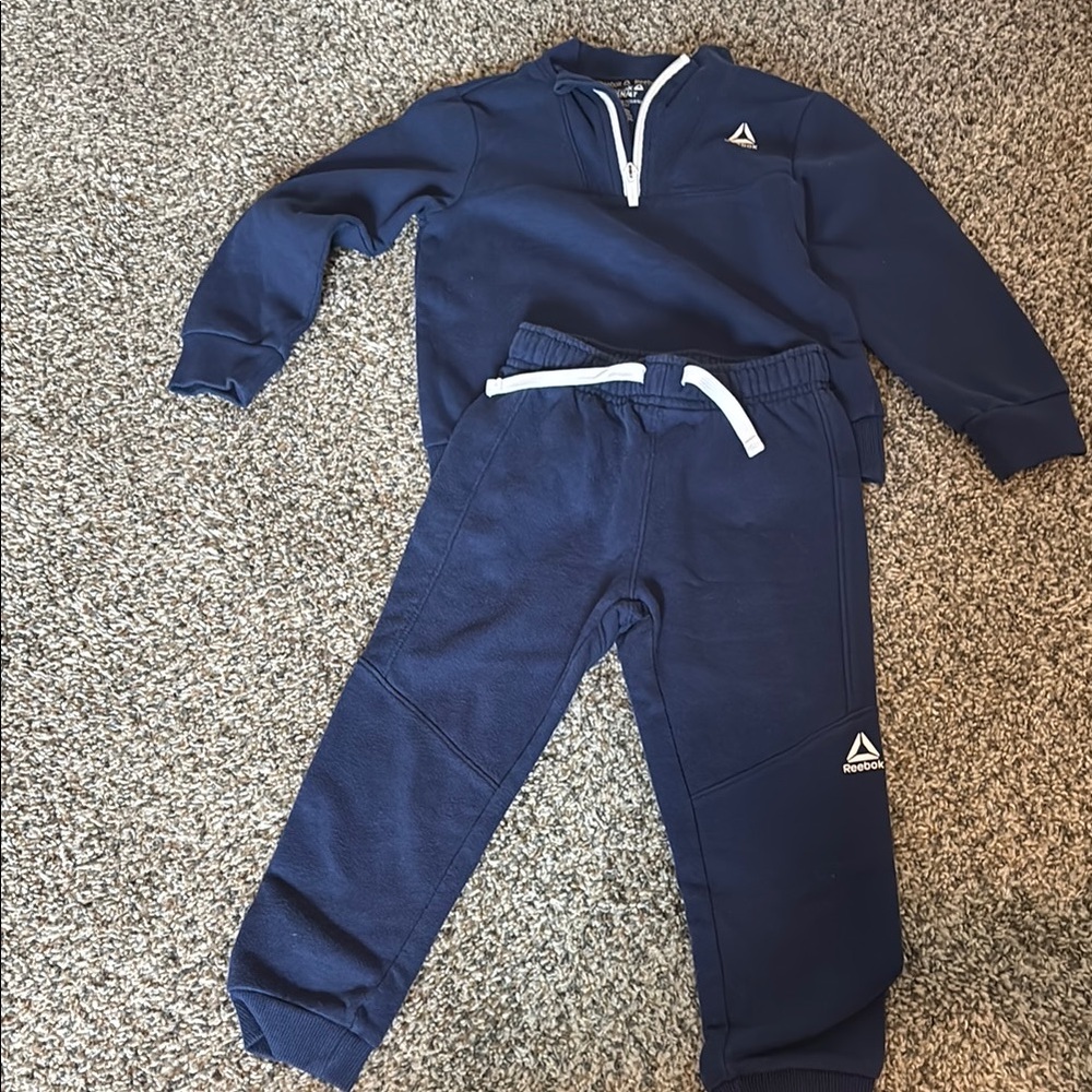 Reebok Blue Sweatpants Relaxed Fit Joggers